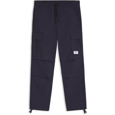 HUGO Gadic242 Pantalones de Ajuste Relajado para Hombre de Tejido Ripstop, 415 Azul Marino, XL HUGO Gadic242 Pantalones de Ajuste Relajado para Hombre de Tejido Ripstop, 415 Azul Marino, XL