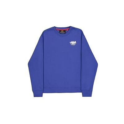 Alpha Signature Sudadera con Capucha para Hombre Galactic Blue L Alpha Signature Sudadera con Capucha para Hombre Galactic Blue L