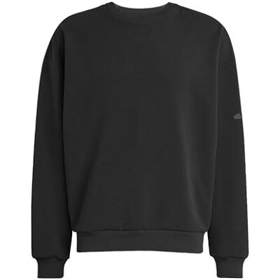 Adidas Hombre Soft Lux Sweatshirt, Black, M Adidas Hombre Soft Lux Sweatshirt, Black, M