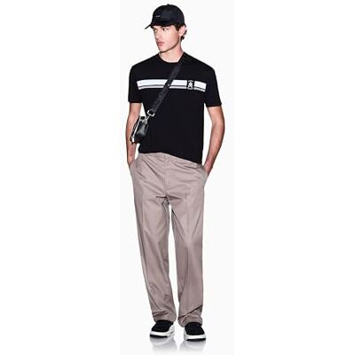 Giorgio Armani One Block Up, Color Contrast Banding, Embroidered Logo Camiseta, Negro, L Hombres Giorgio Armani One Block Up, Color Contrast Banding, Embroidered Logo Camiseta, Negro, L Hombres