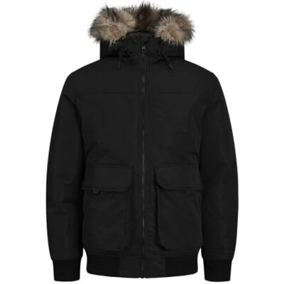 JACK & JONES Jjconstruct Faux Fur Bombardero Chaqueta bomber Hombre (Pack de 1) JACK & JONES Jjconstruct Faux Fur Bombardero Chaqueta bomber Hombre (Pack de 1)