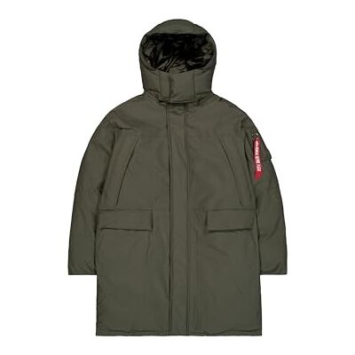 Alpha Puffer Parka Chaqueta para hombre Dark Olive XXL Alpha Puffer Parka Chaqueta para hombre Dark Olive XXL