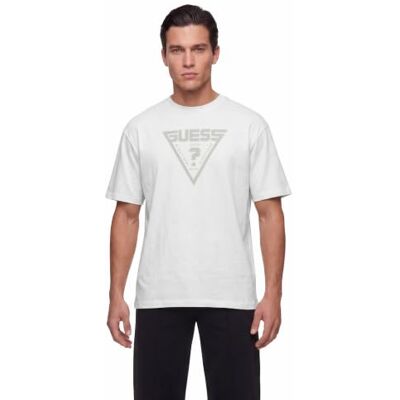 GUESS Azha Over T-Shirt Homme Col Rond Imprimé GUESS Azha Over T-Shirt Homme Col Rond Imprimé