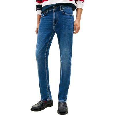 Tommy Hilfiger Core Bleecker Mw0mw39041 Corte Entallado, Denim (Mid Blue), 34W/32L para Hombre Tommy Hilfiger Core Bleecker Mw0mw39041 Corte Entallado, Denim (Mid Blue), 34W/32L para Hombre