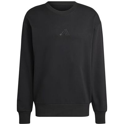 Adidas Uomo All SZN French Terry Crew, Black, M Adidas Uomo All SZN French Terry Crew, Black, M