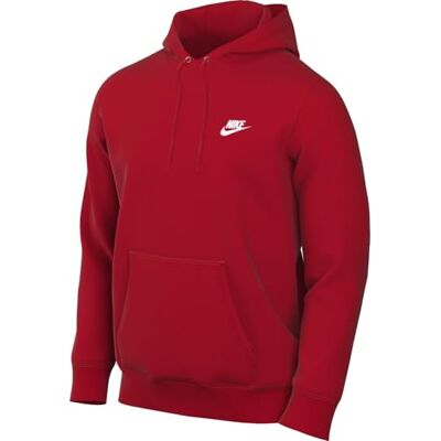 Nike Club Sudadera con Capucha De Tejido French Terry Hombre, University Red/University Red/White, , XS Nike Club Sudadera con Capucha De Tejido French Terry Hombre, University Red/University Red/White, , XS
