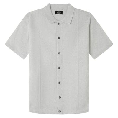 SPRINGFIELD Gg12 Nuevo Polo Cárdigan Básico S/S, Gris, L SPRINGFIELD Gg12 Nuevo Polo Cárdigan Básico S/S, Gris, L
