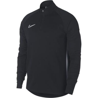Nike M NK Dry ACDMY Dril Top Long Sleeved t-Shirt, Hombre, Black/Ember Glow/Ember Glow, XS Nike M NK Dry ACDMY Dril Top Long Sleeved t-Shirt, Hombre, Black/Ember Glow/Ember Glow, XS