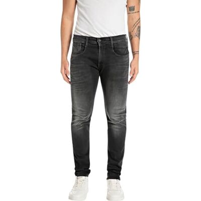Replay M914 Anbass Hyperflex, Jeans Hombre, Negro (Black 098), 36W / 34L Replay M914 Anbass Hyperflex, Jeans Hombre, Negro (Black 098), 36W / 34L