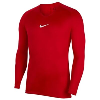 Nike Hombre Long Sleeved t-Shirt, University Red/White, XL Nike Hombre Long Sleeved t-Shirt, University Red/White, XL