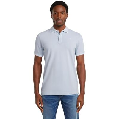 G-STAR Men's Dunda Overdyed Slim Polo, Size: L, Color Blue G-STAR Men's Dunda Overdyed Slim Polo, Size: L, Color Blue