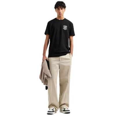 Giorgio Armani Men's Utility Edge, Sustainable, Logotipo Impreso, Corte Regular, Negro, S, Negro, S Giorgio Armani Men's Utility Edge, Sustainable, Logotipo Impreso, Corte Regular, Negro, S, Negro, S