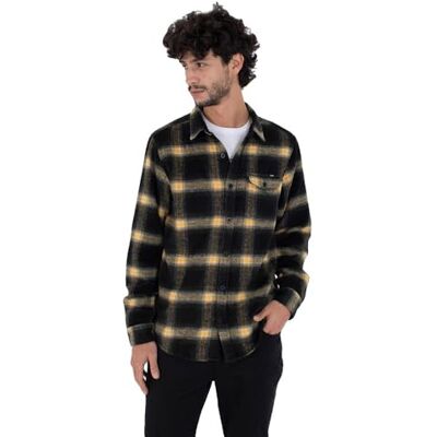 Hurley Long Sleeve Shirt Men Portland Heavyweight Flannel Camisa Hombre Hurley Long Sleeve Shirt Men Portland Heavyweight Flannel Camisa Hombre