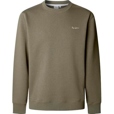 Pepe Jeans Macbeth Sudadera para Hombre, con Logotipo pequeño, Color Verde (Verde Militar), Talla XS, Verde (Verde Militar), XS Pepe Jeans Macbeth Sudadera para Hombre, con Logotipo pequeño, Color Verde (Verde Militar), Talla XS, Verde (Verde Militar), XS