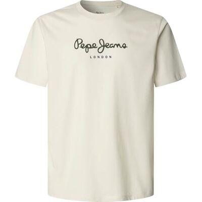 Pepe Jeans Eggo N Camiseta para Hombre, Beige (Blanco Marfil), XXL, Beige (Blanco Marfil), XXL Pepe Jeans Eggo N Camiseta para Hombre, Beige (Blanco Marfil), XXL, Beige (Blanco Marfil), XXL