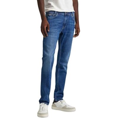 Pepe Jeans 5 Pocket Stretch Tapered, Jeans, Hombre, Azul (Denim-ht5), 32W / 32L Pepe Jeans 5 Pocket Stretch Tapered, Jeans, Hombre, Azul (Denim-ht5), 32W / 32L