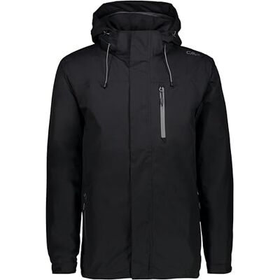 CMP Chaqueta Hombre Capucha Cremallera Con Ventilación, Antracita, 54 CMP Chaqueta Hombre Capucha Cremallera Con Ventilación, Antracita, 54
