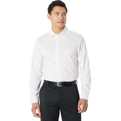Amazon Essentials Hombre Camisa de Vestir Elástica de Manga Larga, Corte Estándar y Resistente a Las Arrugas Amazon Essentials Hombre Camisa de Vestir Elástica de Manga Larga, Corte Estándar y Resistente a Las Arrugas
