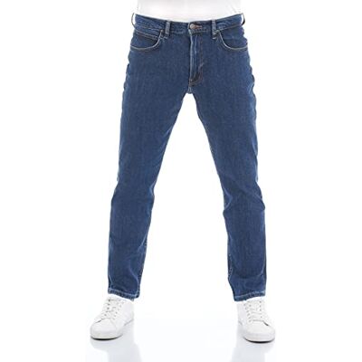 Lee Brooklyn Straight Vaqueros Para Hombre, Dark Stonewash, 42W / 34L Lee Brooklyn Straight Vaqueros Para Hombre, Dark Stonewash, 42W / 34L