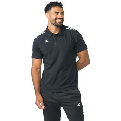 Erima CMPT 3 Wings negro - Camiseta polo de jersey Erima CMPT 3 Wings negro - Camiseta polo de jersey