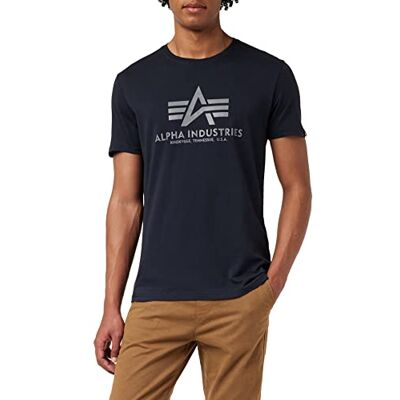 Alpha Basic T-Shirt Reflective Print Alpha Basic T-Shirt Reflective Print