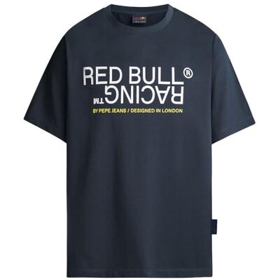 Pepe Jeans Red Bull Racing X RBR Graphic Reflect tee, Camiseta Hombre, Blue (Dulwich Blue), Pepe Jeans Red Bull Racing X RBR Graphic Reflect tee, Camiseta Hombre, Blue (Dulwich Blue),