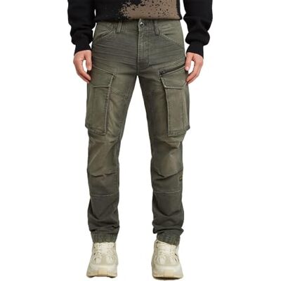 G-STAR Hombres Rovic Zip 3D Regular Tapered Pants, Gris Vintage Dust Asfalt , 33W / 32L G-STAR Hombres Rovic Zip 3D Regular Tapered Pants, Gris Vintage Dust Asfalt , 33W / 32L