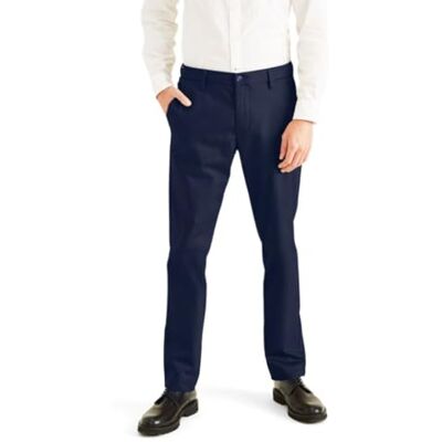 Dockers Signature Stain Defender Slim Creased, Chino, Hombre, Navy Blazer, 29W/32L Dockers Signature Stain Defender Slim Creased, Chino, Hombre, Navy Blazer, 29W/32L