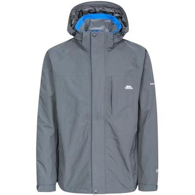 Trespass Edwards II Chaqueta impermeable para hombre con capucha oculta Trespass Edwards II Chaqueta impermeable para hombre con capucha oculta