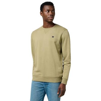 Wrangler Sudadera Hombre Corte Regular Sign Off Crew Negro Wrangler Sudadera Hombre Corte Regular Sign Off Crew Negro