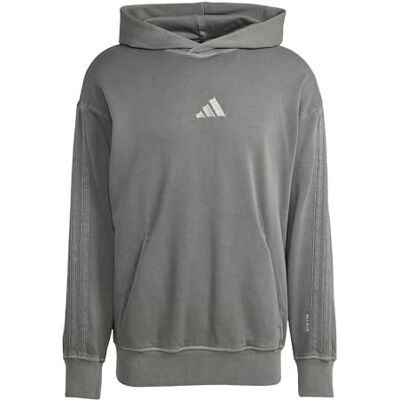 Adidas Uomo All SZN French Terry Washed Hoodie, Black, S Adidas Uomo All SZN French Terry Washed Hoodie, Black, S
