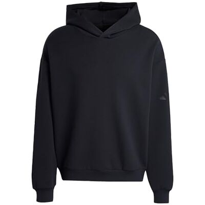 Adidas Hombre Soft Lux Hoodie Sweatshirt, Black, XXS Adidas Hombre Soft Lux Hoodie Sweatshirt, Black, XXS