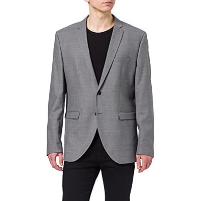 JACK & JONES Blazer JPRSOLARIS Super Slim Fit Blazer Hombre de un Solo Pecho, Gris Claro, 56 JACK & JONES Blazer JPRSOLARIS Super Slim Fit Blazer Hombre de un Solo Pecho, Gris Claro, 56