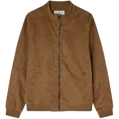 SPRINGFIELD Chaquetas Cazadora Efecto Ante, Beige/Camel, XL para Hombre SPRINGFIELD Chaquetas Cazadora Efecto Ante, Beige/Camel, XL para Hombre