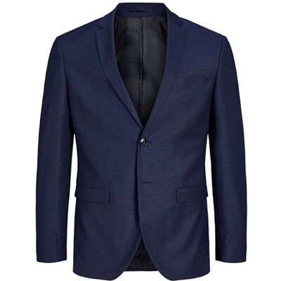 JACK&JONES PLUS JPRSOLARIS Blazer Noos PLS, Chaqueta de Traje Hombre, Dark Navy, JACK&JONES PLUS JPRSOLARIS Blazer Noos PLS, Chaqueta de Traje Hombre, Dark Navy,