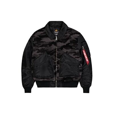Alpha CWU-45/P Teddy MOD Camo Bomber Chaqueta para hombre Black Camo M Alpha CWU-45/P Teddy MOD Camo Bomber Chaqueta para hombre Black Camo M