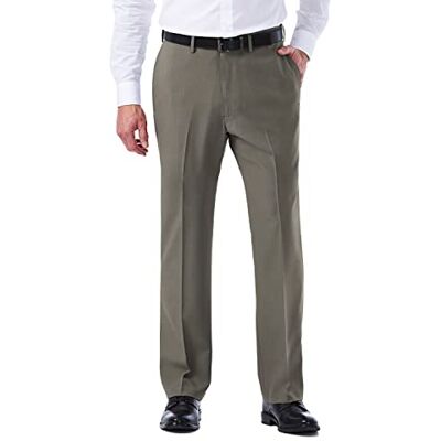 Haggar ECLO Repreve Stria Pantalón de Vestir con Frente Plano ECLO Stria Pantalón de Vestir con Frente Liso y Cintura expandible Hombre Haggar ECLO Repreve Stria Pantalón de Vestir con Frente Plano ECLO Stria Pantalón de Vestir con Frente Liso y Cintura expandible Hombre
