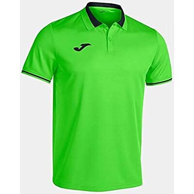 Joma Hombre Camisa de Polo, Verde Flúor Negro, 6XS Joma Hombre Camisa de Polo, Verde Flúor Negro, 6XS