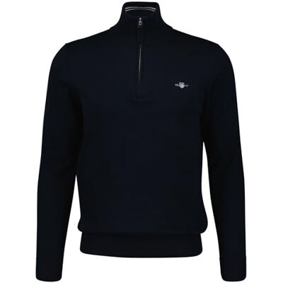 GANT Men's Classic Cotton Half Zip Pullover Sweater GANT Men's Classic Cotton Half Zip Pullover Sweater
