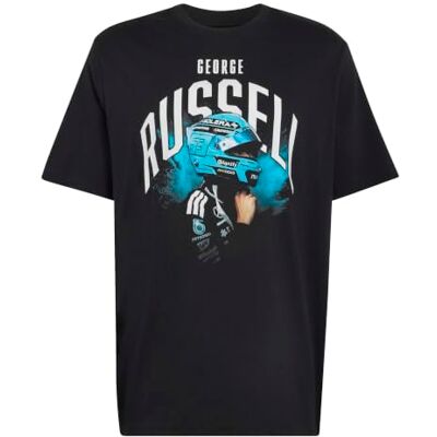 Adidas Hombre Mercedes Amg Petronas Formula 1 Team George Russell Graphic Shirt, Black, S Adidas Hombre Mercedes Amg Petronas Formula 1 Team George Russell Graphic Shirt, Black, S