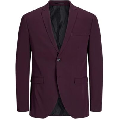 JACK & JONES Jack&Jones JPRCOSTA Blazer, Chaqueta de Traje Hombre, Winetasting/Fit:Super Slim FIT, JACK & JONES Jack&Jones JPRCOSTA Blazer, Chaqueta de Traje Hombre, Winetasting/Fit:Super Slim FIT,