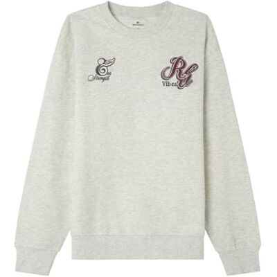SPRINGFIELD Resistance Crew Neck LS Graphic Sweatshirt Sudadera Estampada, Gris, L para Hombre SPRINGFIELD Resistance Crew Neck LS Graphic Sweatshirt Sudadera Estampada, Gris, L para Hombre