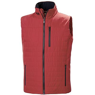 Helly Hansen Hombres Chaleco aislante Crew 2.0, Rojo, L Helly Hansen Hombres Chaleco aislante Crew 2.0, Rojo, L