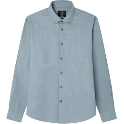 SPRINGFIELD Daily Structure Tricolor Shirt Camisa, Azul, L para Hombre SPRINGFIELD Daily Structure Tricolor Shirt Camisa, Azul, L para Hombre