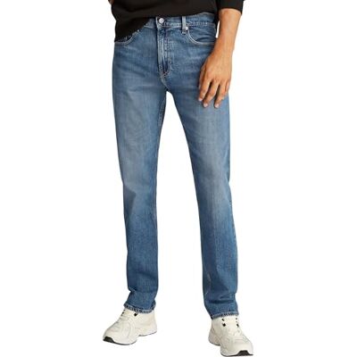 Calvin Vaqueros Hombre Slim Straight Fit, Azul (Denim Dark), 32W/32L Calvin Vaqueros Hombre Slim Straight Fit, Azul (Denim Dark), 32W/32L