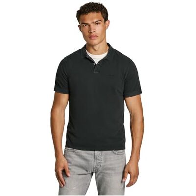 Pepe Jeans Polo New Oliver GD para Hombre, Negro (Black), XS, Negro (Black), XS Pepe Jeans Polo New Oliver GD para Hombre, Negro (Black), XS, Negro (Black), XS