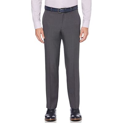 Perry Ellis Portfolio Performance Pantalón de Vestir para Hombre, Ajuste Moderno, no Necesita Planchado, Parte Delantera Lisa elástica (Tallas de Cintura de la 30 a la 42), carbón a Cuadros, 40W x Perry Ellis Portfolio Performance Pantalón de Vestir para Hombre, Ajuste Moderno, no Necesita Planchado, Parte Delantera Lisa elástica (Tallas de Cintura de la 30 a la 42), carbón a Cuadros, 40W x