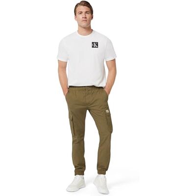 Calvin Pantalón Cargo Hombre Skinny Fit, Beige (Stone Gray), 29W Calvin Pantalón Cargo Hombre Skinny Fit, Beige (Stone Gray), 29W