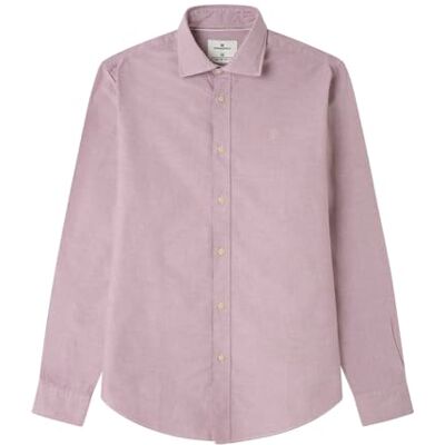 SPRINGFIELD Nueva Camisa Oxford Ligera con Hueso De Ballena Extraíble En El Cuello De Solapa, Wine, L SPRINGFIELD Nueva Camisa Oxford Ligera con Hueso De Ballena Extraíble En El Cuello De Solapa, Wine, L