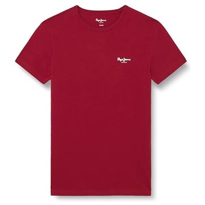 Pepe Jeans Camiseta Original Basic 3n para Hombre, Rojo (Grosella), XS, Rojo (Grosella), XS Pepe Jeans Camiseta Original Basic 3n para Hombre, Rojo (Grosella), XS, Rojo (Grosella), XS
